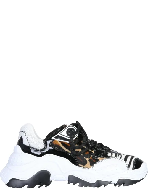 N°21 Sneakers With 3 Cm Sole And Tubular Laces