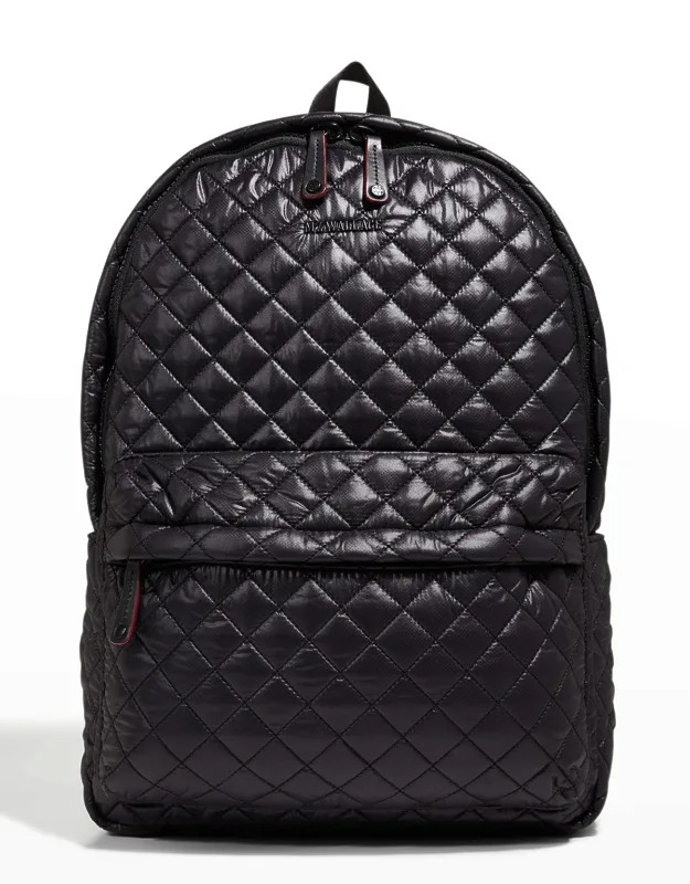 Quilted Nylon Backpack
