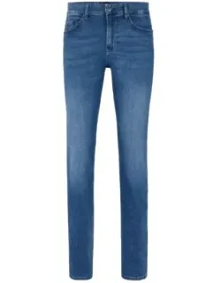 Slim-fit Jeans In Italian Cashmere-touch Denim