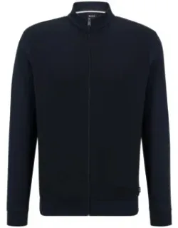 Pima-cotton Zip-up Sweatshirt With Structured Front