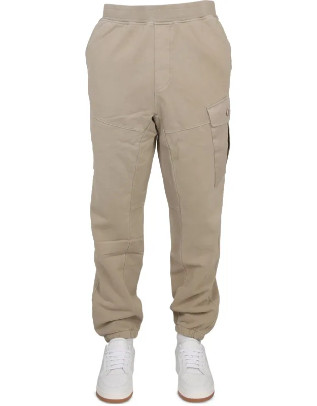 Jogger Pants With Elastic Waistband And Cargo Pockets