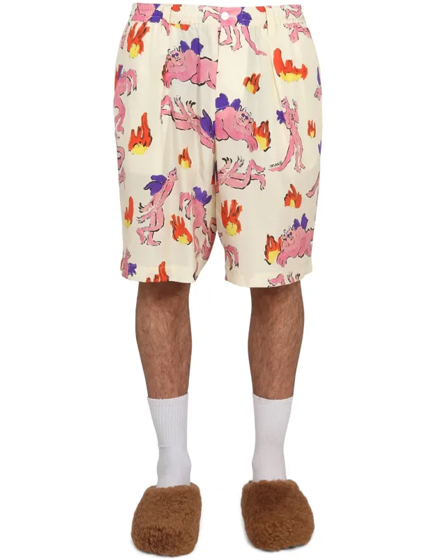 Bermuda Shorts With Print