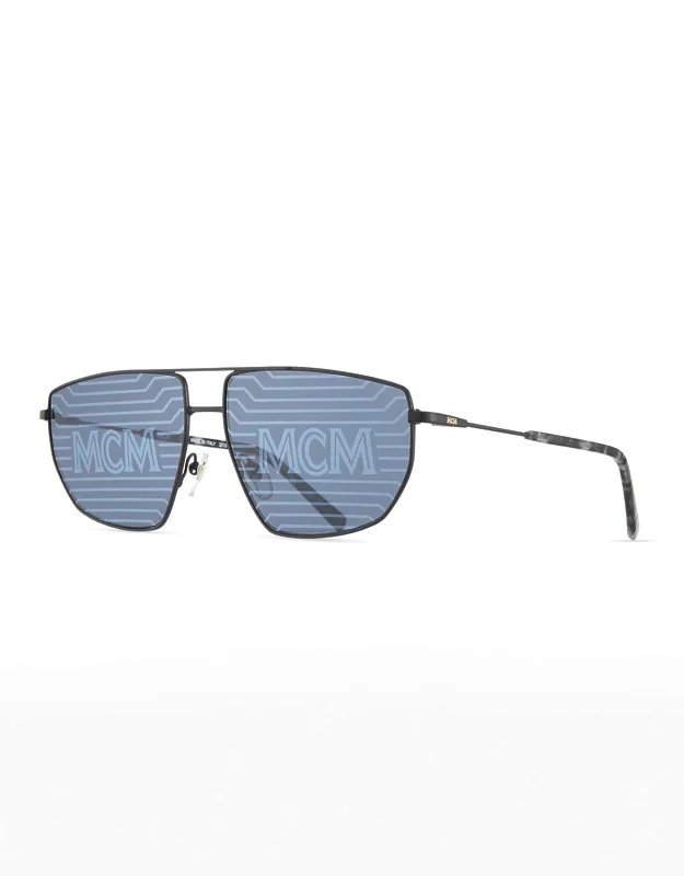 Holographic Metal Aviator Sunglasses