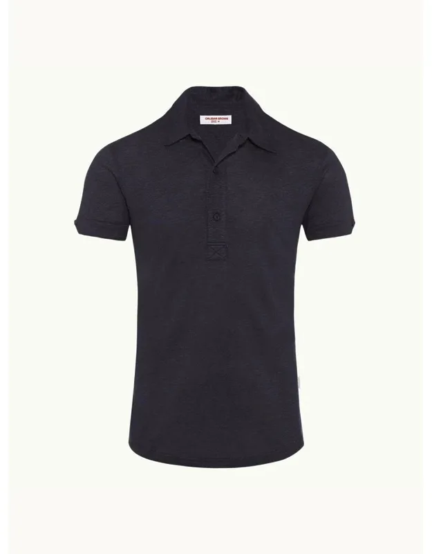 Tailored Fit Linen Polo Shirt