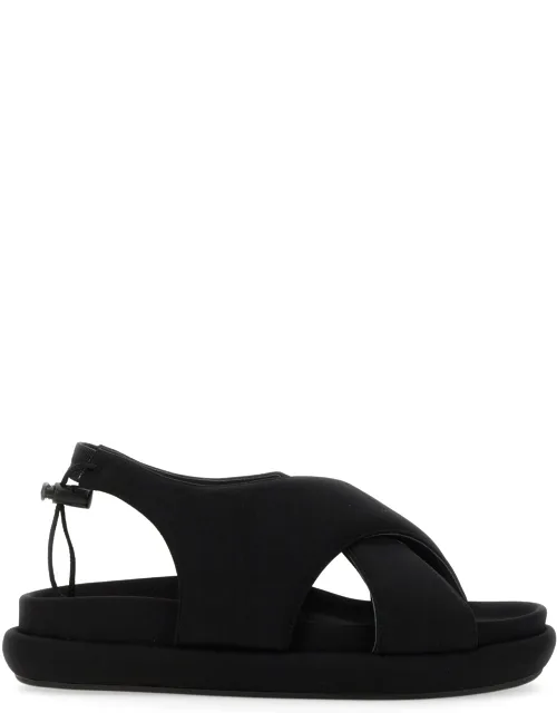 Chunky Sandal With 4 Cm Sole And Drawstring Closure