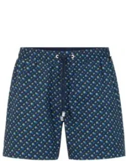 Swim Shorts With Monogram Print