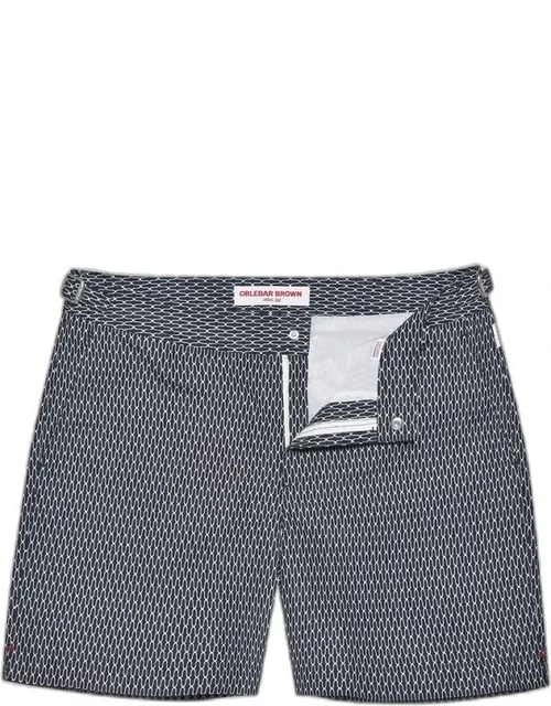 Geo Pointpart Mid-length Swim Shorts