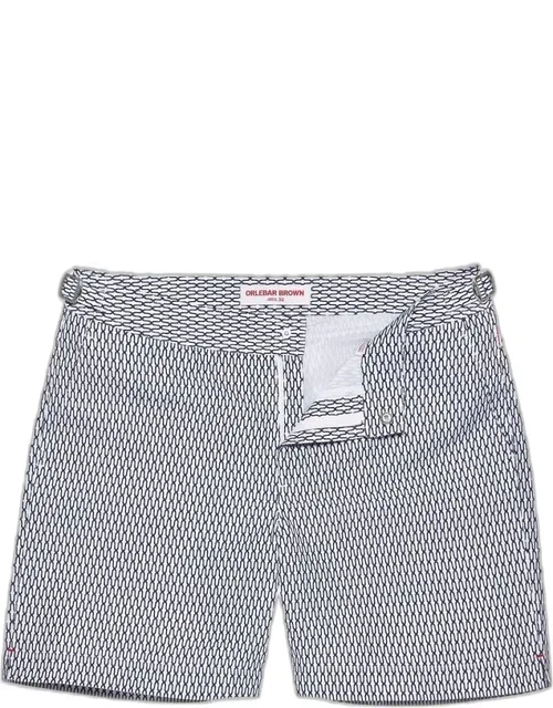 Geo Pointpart Mid-length Swim Shorts