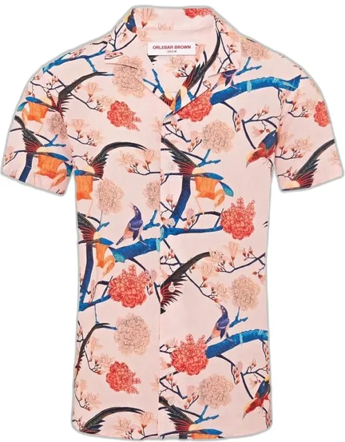 Flight Of Fantasy Capri Collar Short-sleeve Shirt