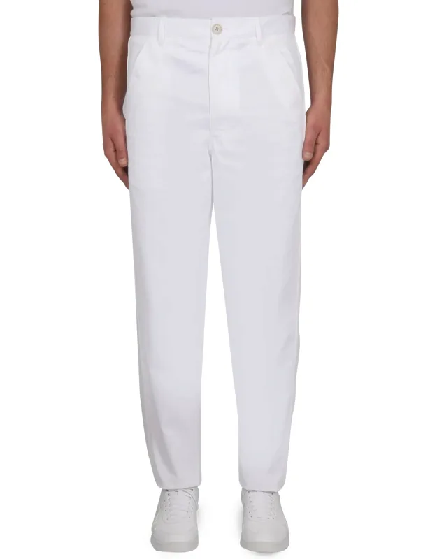 Shirt Chino Pants With Button Closure And Two Side Pockets