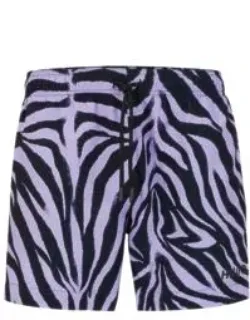 Quick-dry Animal-print Swim Shorts
