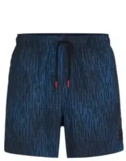 Quick-drying Swim Shorts With Signature Print