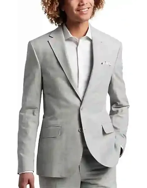Slim Fit Linen Blend Suit Separates Jacket