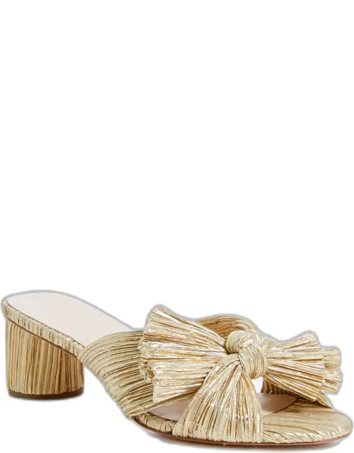 Emilia Pleated Knot Mule