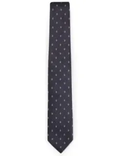 Silk-jacquard Tie With Detailed Pattern