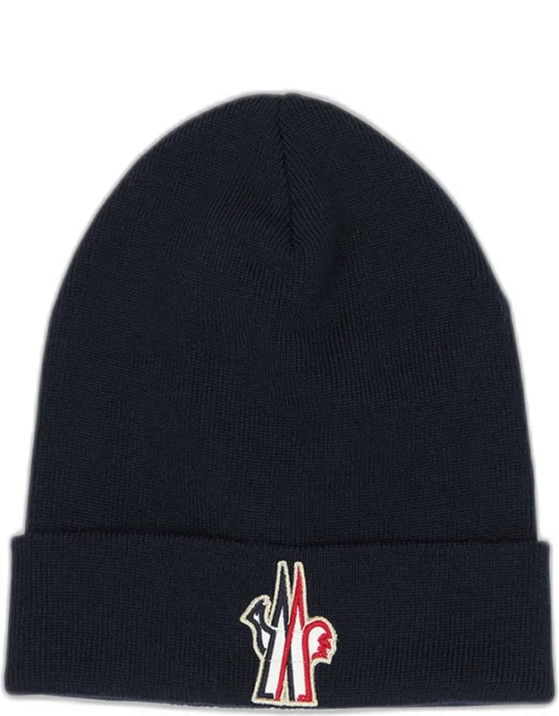 Wool Rib-knit Beanie