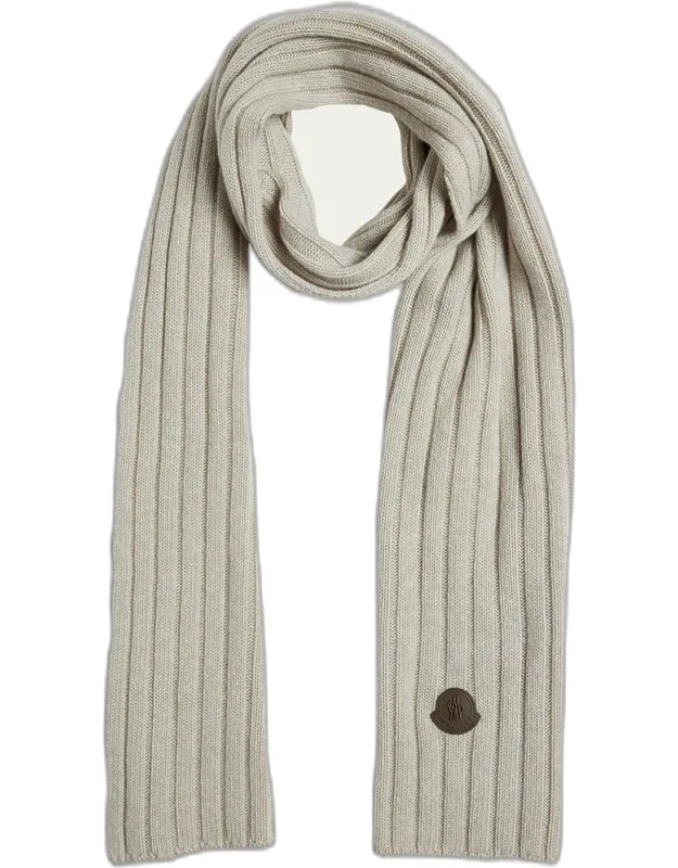 Wool English Rib Scarf