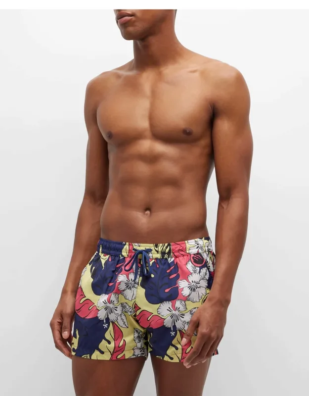 Hibiscus Leaf Swim Shorts