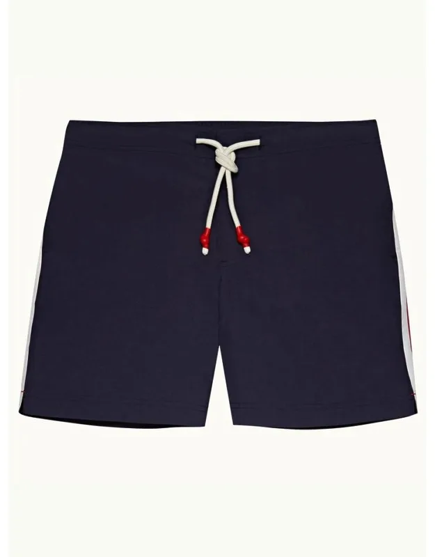 Gt Stripe Seam Mid-length Drawcord Swim Shorts