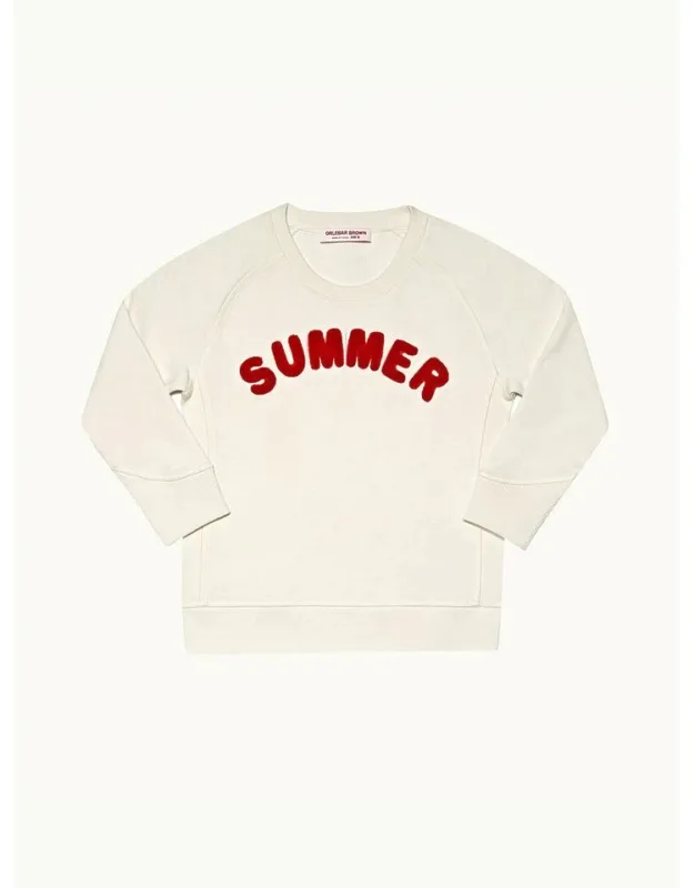 Summer Slogan Organic Cotton Sweatshirt