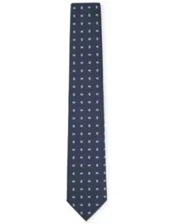 Silk-blend Tie With All-over Micro Pattern