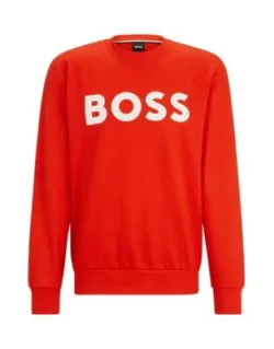 Cotton Sweatshirt With Rubber-print Logo