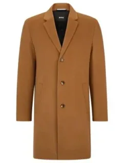 Wool-blend Coat With Full Lining