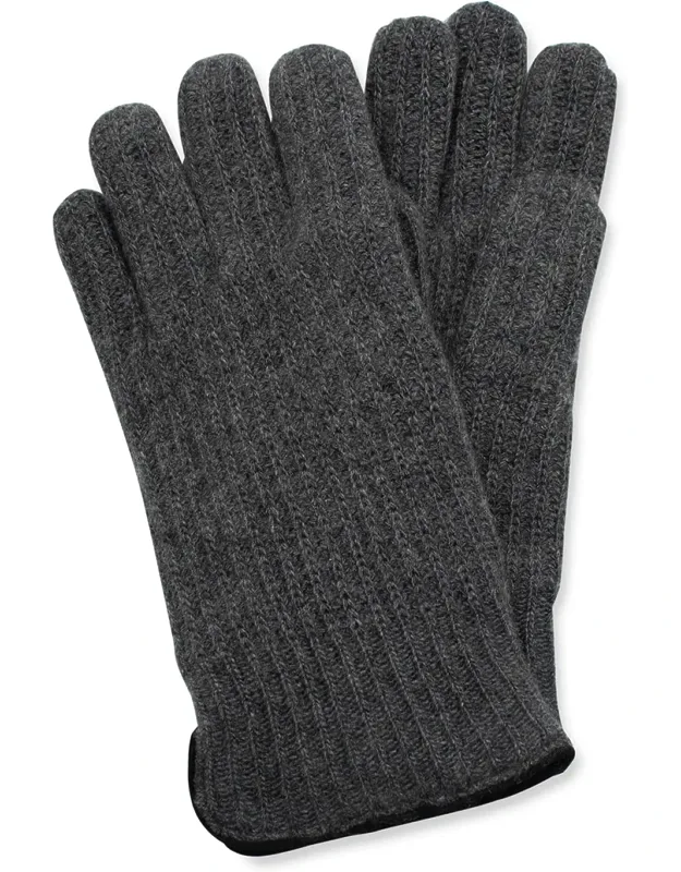 Ribbed Cashmere Gloves