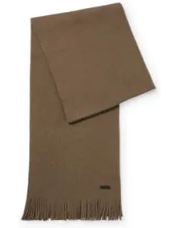 Raschel-knit Wool Scarf