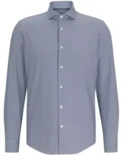 Regular-fit Shirt In Structured Performance-stretch Material
