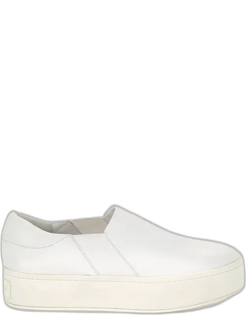 Leather Platform Skate Sneakers