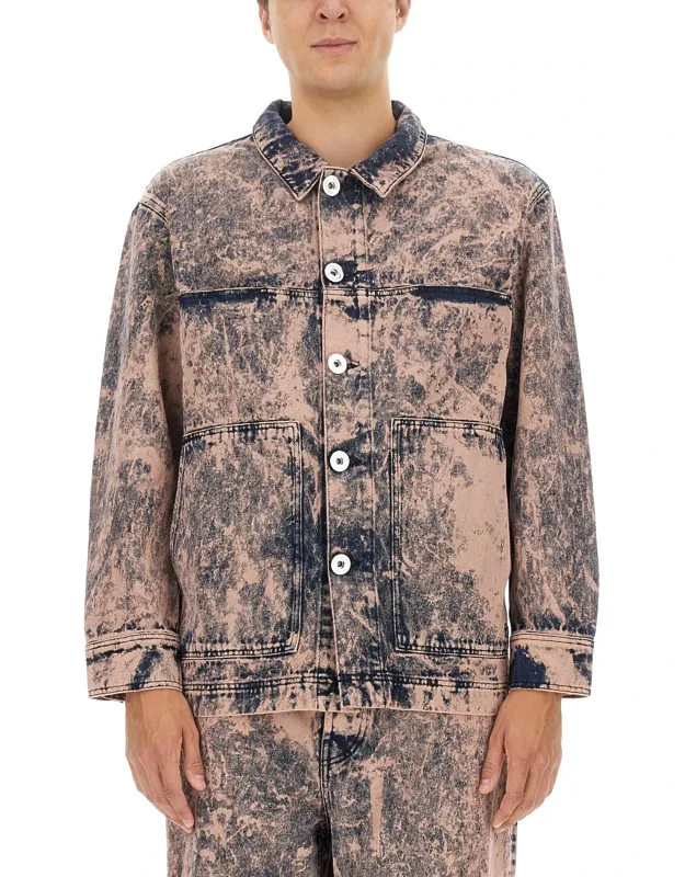 études Denim Jacket Regular Fit, Model Height 185 Cm