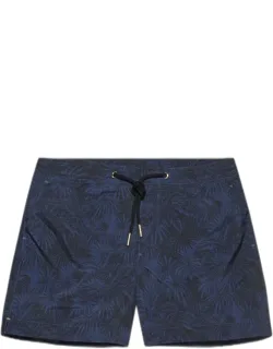 Midnight Palmed Shorter-length Drawcord Swim Shorts