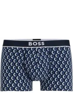 Stretch-cotton Regular-rise Trunks With Seasonal Print