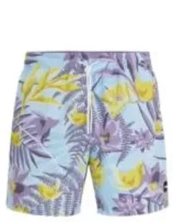 Fully Lined Swim Shorts With Seasonal Print