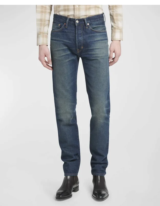 Selvedge Denim Slim-leg Jeans