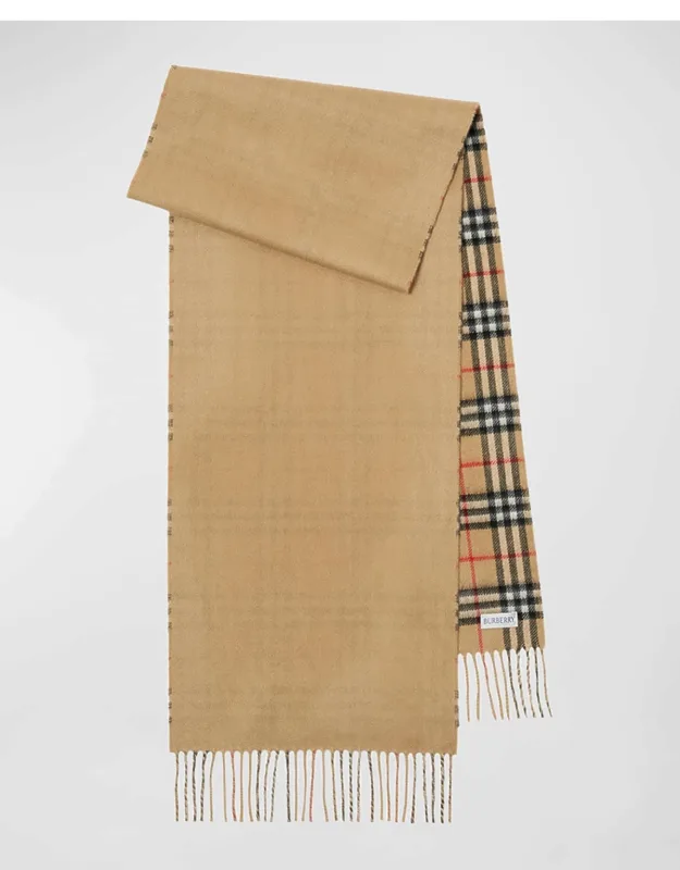 Cashmere Vintage Check Rectangle Scarf
