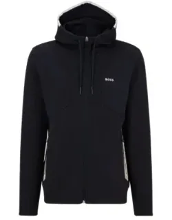 Cotton-blend Zip-up Hoodie With Hd Logo Print