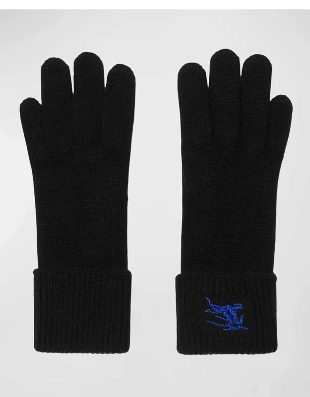 Embroidered Knit Gloves