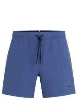 Quick-drying Swim Shorts With Logo Print