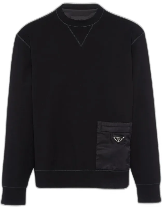 Felpa Sweatshirt With Re-nylon Pocket