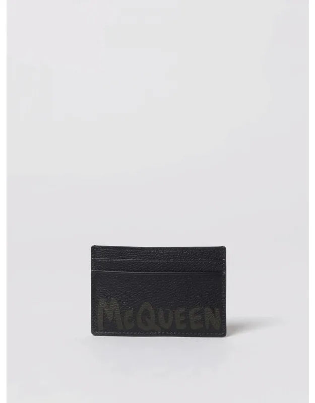 Grained Leather Credit Card Holder