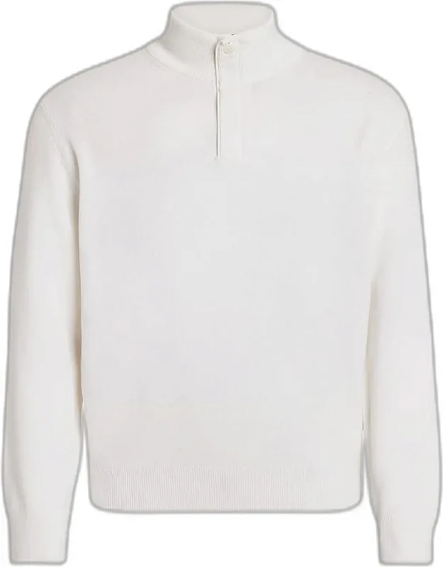 Oasi Cashmere Zip Mock Neck Sweater