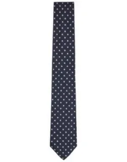 Silk-jacquard Tie With Micro Pattern