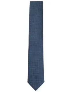 Silk-jacquard Tie With Micro Pattern