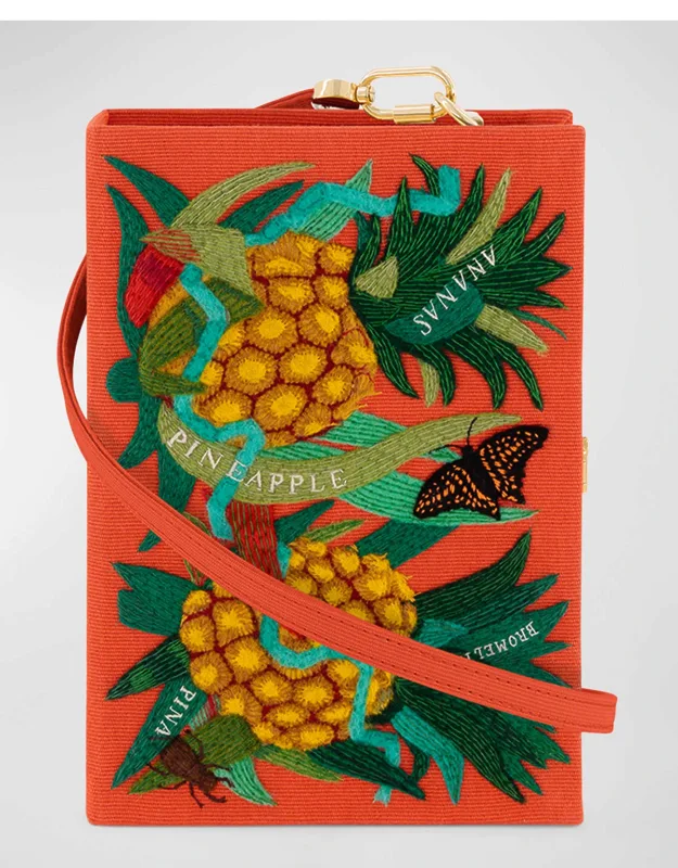Ananas Book Clutch Bag