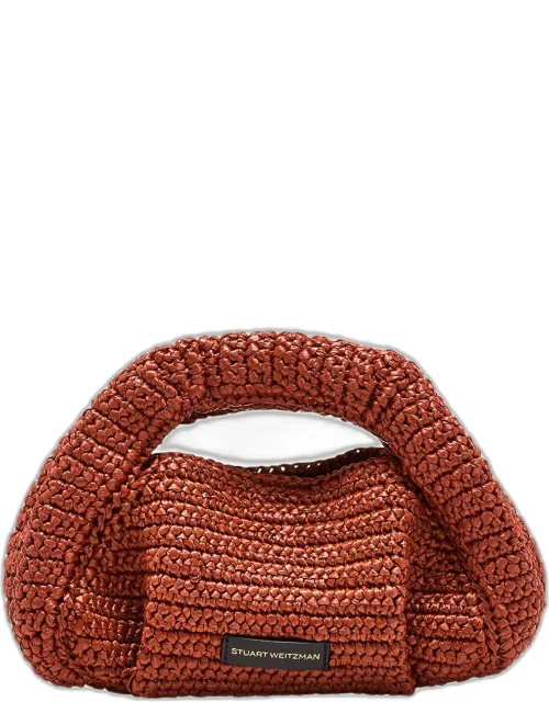 The Moda Mini Raffia Top-handle Bag