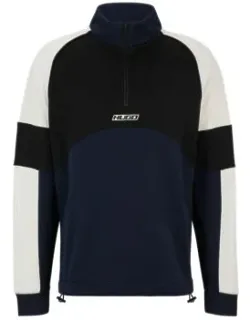 Color-blocked Sweatshirt With Racing-inspired Logo Badge