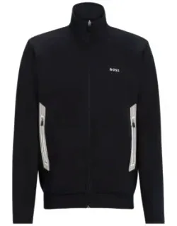 Zip-up Sweatshirts With Logo Print