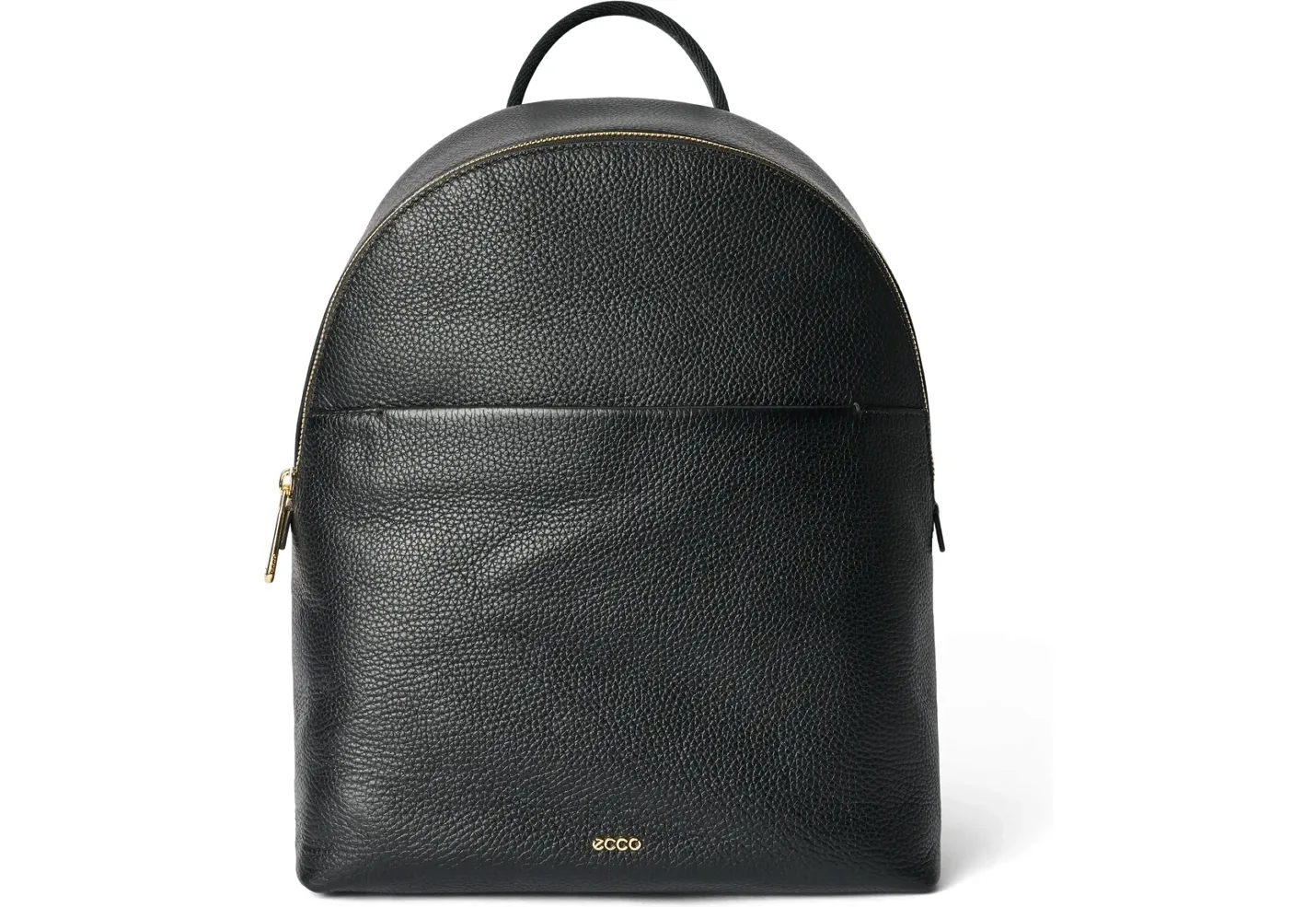 Round Pack Pebbled Leather Backpack